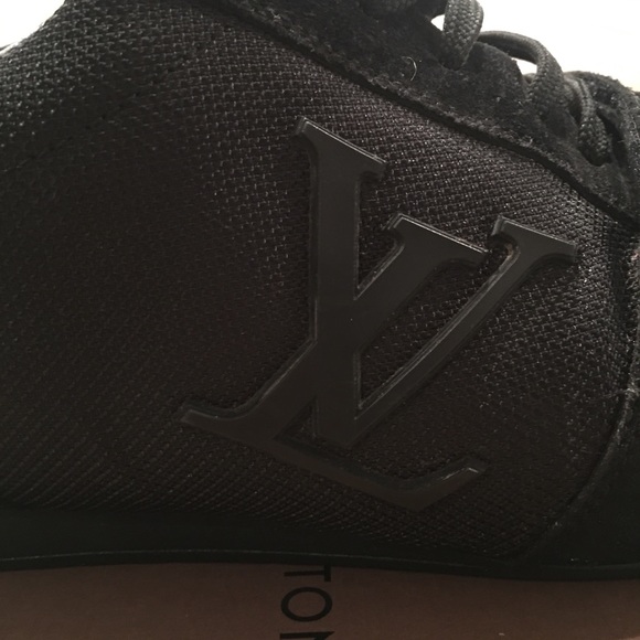 Louis Vuitton Black Suede-trimmed Mesh Initiales - Picture 5 of 9